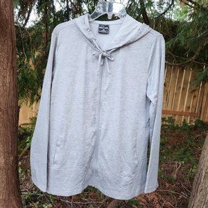 Women's Lightweight Gray Full Zip Athletic Hoodie L New with tags from 32 Cool